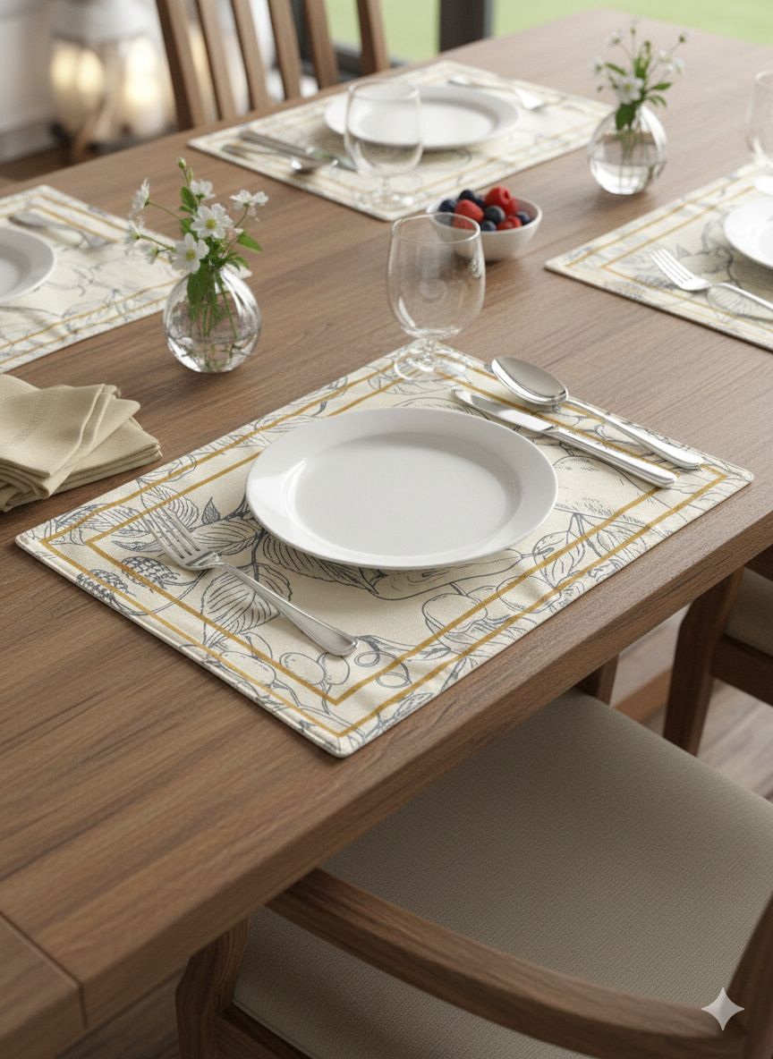 Individual Decorativo Premium Doble Faz