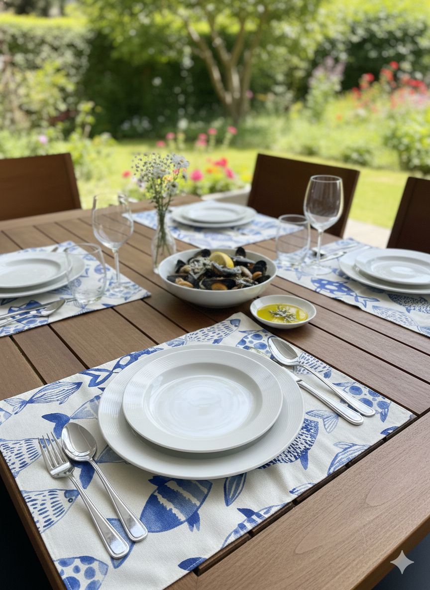 Individual Decorativo Premium Doble Faz