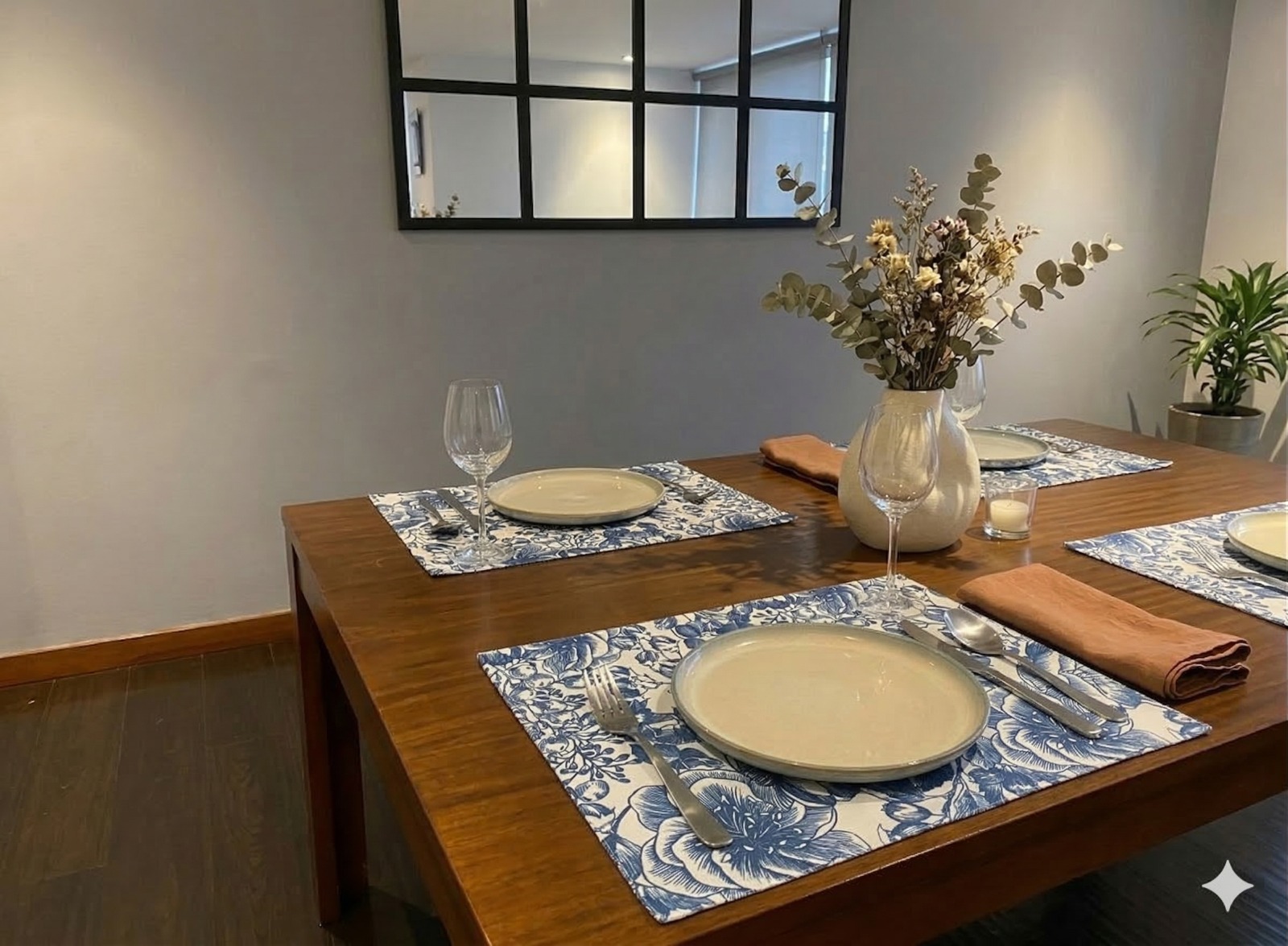Individual Decorativo Premium Doble Faz