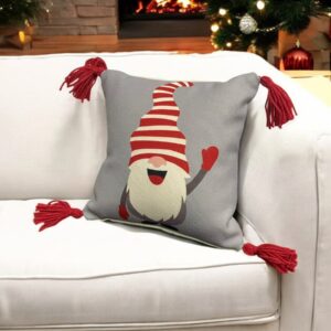 Cojín navideño Gnomo de barba blanca – NAV037