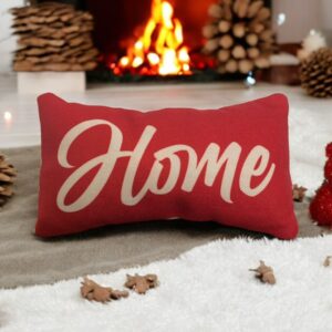 Cojín navideño Home rojo – NAV043