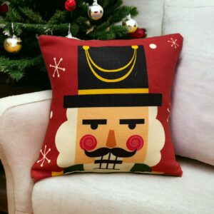 Cojín navideño Rostro de cascanueces – NAV059
