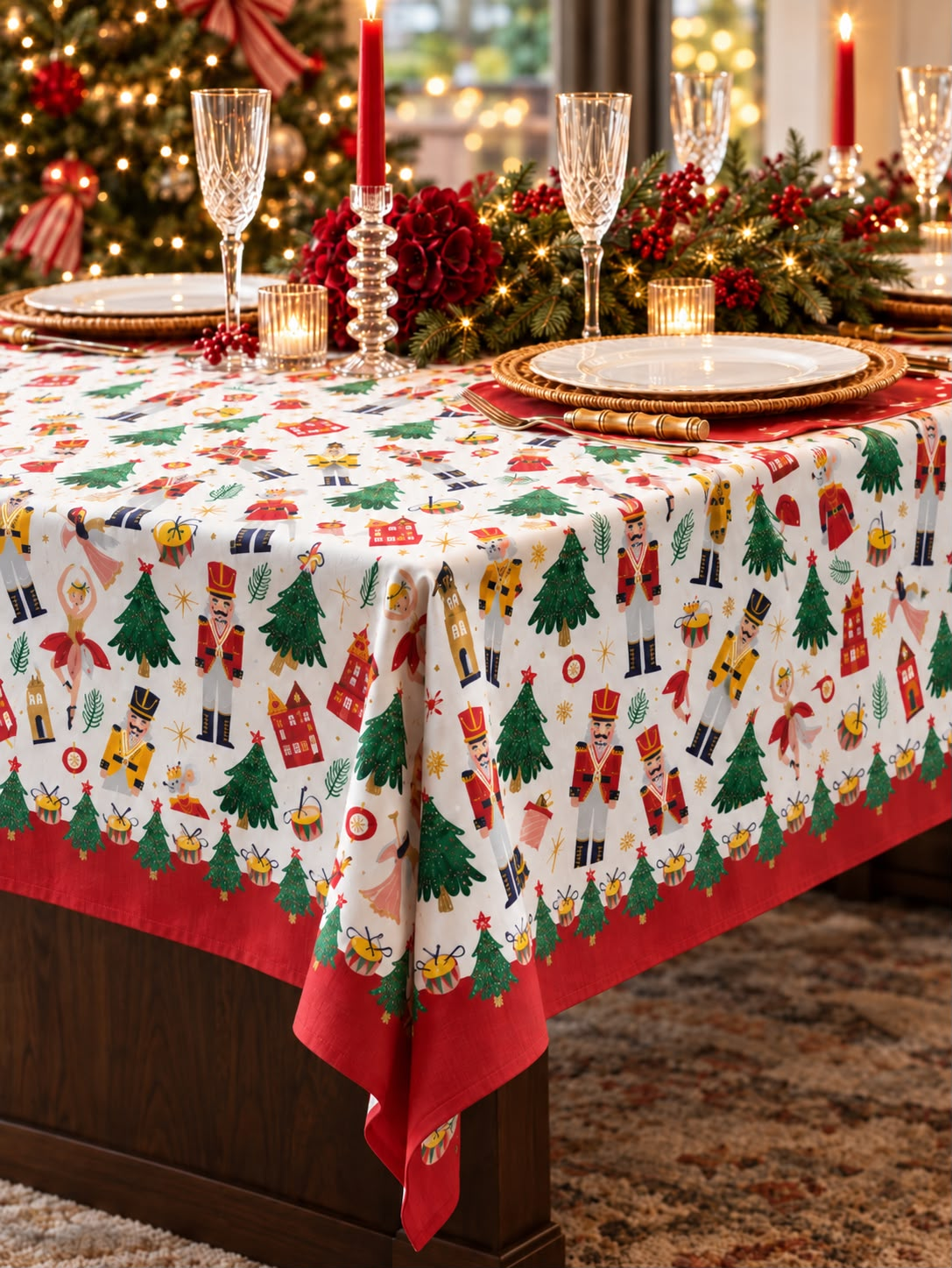 Imagen de inspiración de un mantel navideño